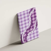 Violet Hawaii Palaka Canvas Wall Art Hawaiian Honohono Lei LT05 - Polynesian Pride
