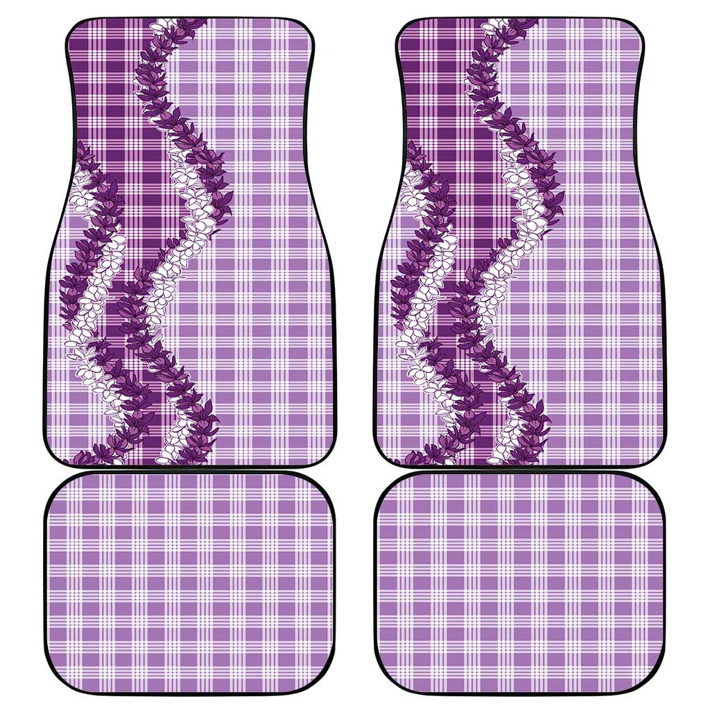 Violet Hawaii Palaka Car Mats Hawaiian Honohono Lei LT05 - Polynesian Pride