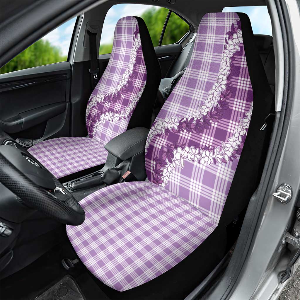 Violet Hawaii Palaka Car Seat Cover Hawaiian Honohono Lei LT05 - Polynesian Pride
