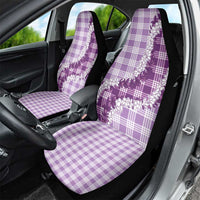 Violet Hawaii Palaka Car Seat Cover Hawaiian Honohono Lei LT05 - Polynesian Pride