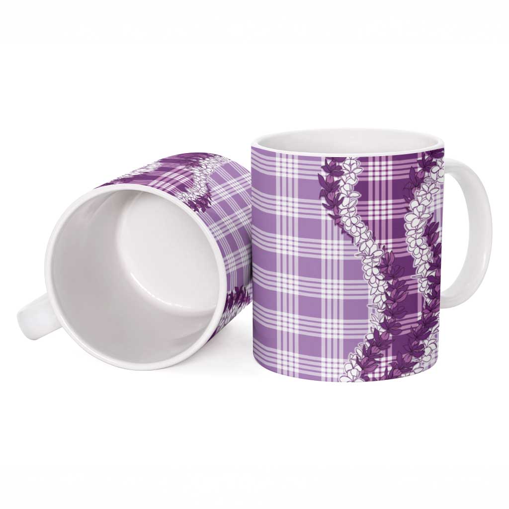 Violet Hawaii Palaka Ceramic Mug Hawaiian Honohono Lei LT05 - Polynesian Pride