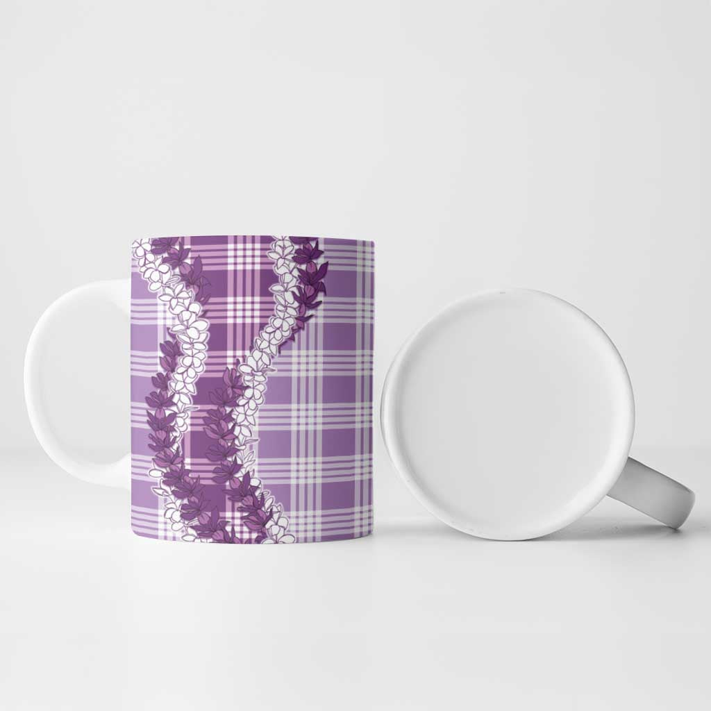 Violet Hawaii Palaka Ceramic Mug Hawaiian Honohono Lei LT05 - Polynesian Pride