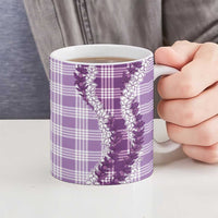 Violet Hawaii Palaka Ceramic Mug Hawaiian Honohono Lei LT05 - Polynesian Pride