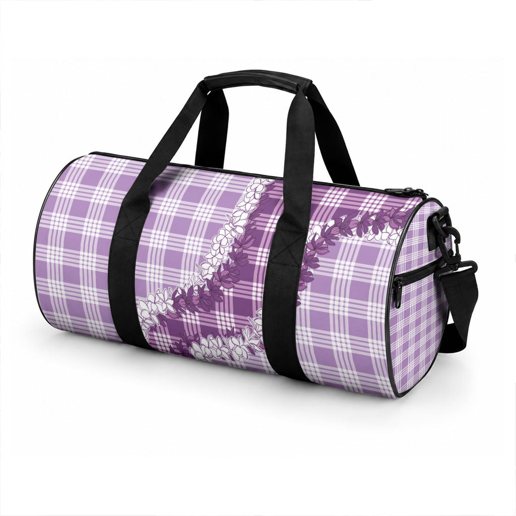 Violet Hawaii Palaka Duffle Bag Hawaiian Honohono Lei LT05 - Polynesian Pride