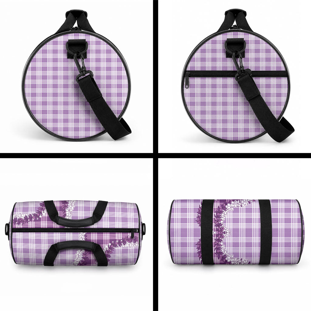 Violet Hawaii Palaka Duffle Bag Hawaiian Honohono Lei LT05 - Polynesian Pride