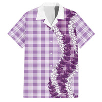 Violet Hawaii Palaka Family Matching Mermaid Dress and Hawaiian Shirt Hawaiian Honohono Lei