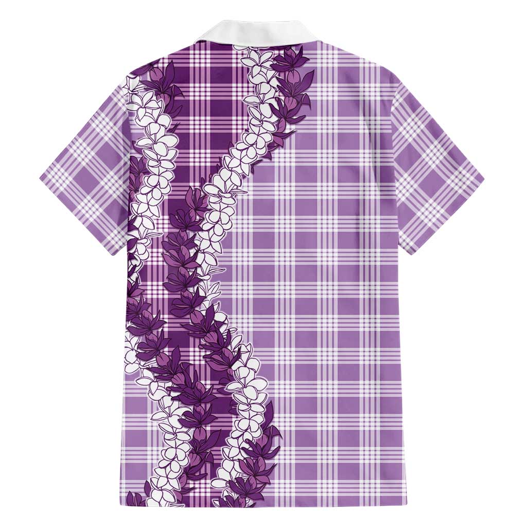 Violet Hawaii Palaka Family Matching Tank Maxi Dress and Hawaiian Shirt Hawaiian Honohono Lei
