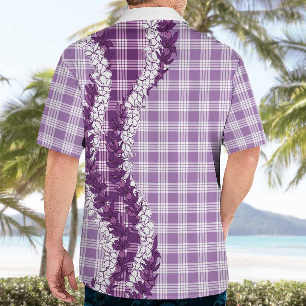 Violet Hawaii Palaka Hawaiian Shirt Hawaiian Honohono Lei