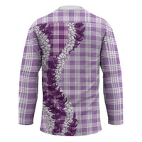 Violet Hawaii Palaka Hockey Jersey Hawaiian Honohono Lei LT05 - Polynesian Pride