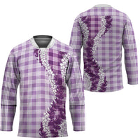 Violet Hawaii Palaka Hockey Jersey Hawaiian Honohono Lei LT05 - Polynesian Pride