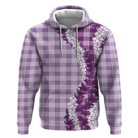 Violet Hawaii Palaka Hoodie Hawaiian Honohono Lei LT05 Pullover Hoodie Violet - Polynesian Pride