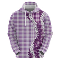 Violet Hawaii Palaka Hoodie Hawaiian Honohono Lei LT05 - Polynesian Pride