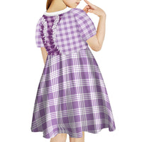 Violet Hawaii Palaka Kid Short Sleeve Dress Hawaiian Honohono Lei LT05 - Polynesian Pride