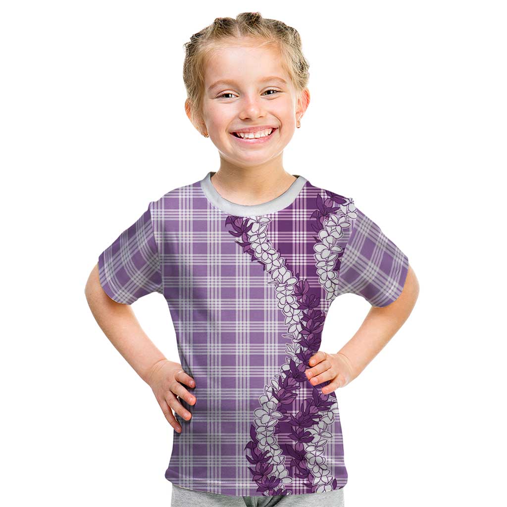 Violet Hawaii Palaka Kid T Shirt Hawaiian Honohono Lei LT05 Violet - Polynesian Pride