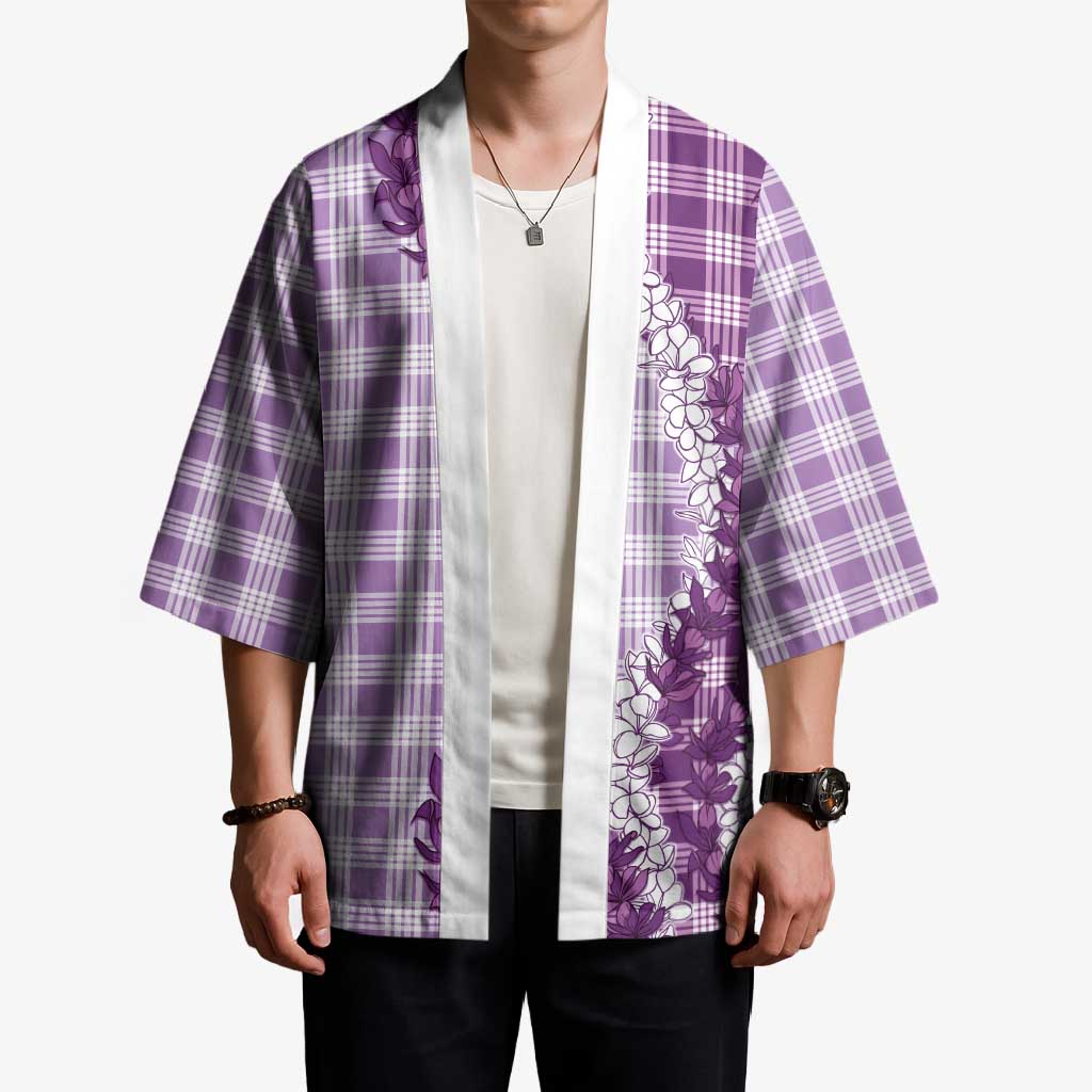Violet Hawaii Palaka Kimono Hawaiian Honohono Lei LT05 - Polynesian Pride