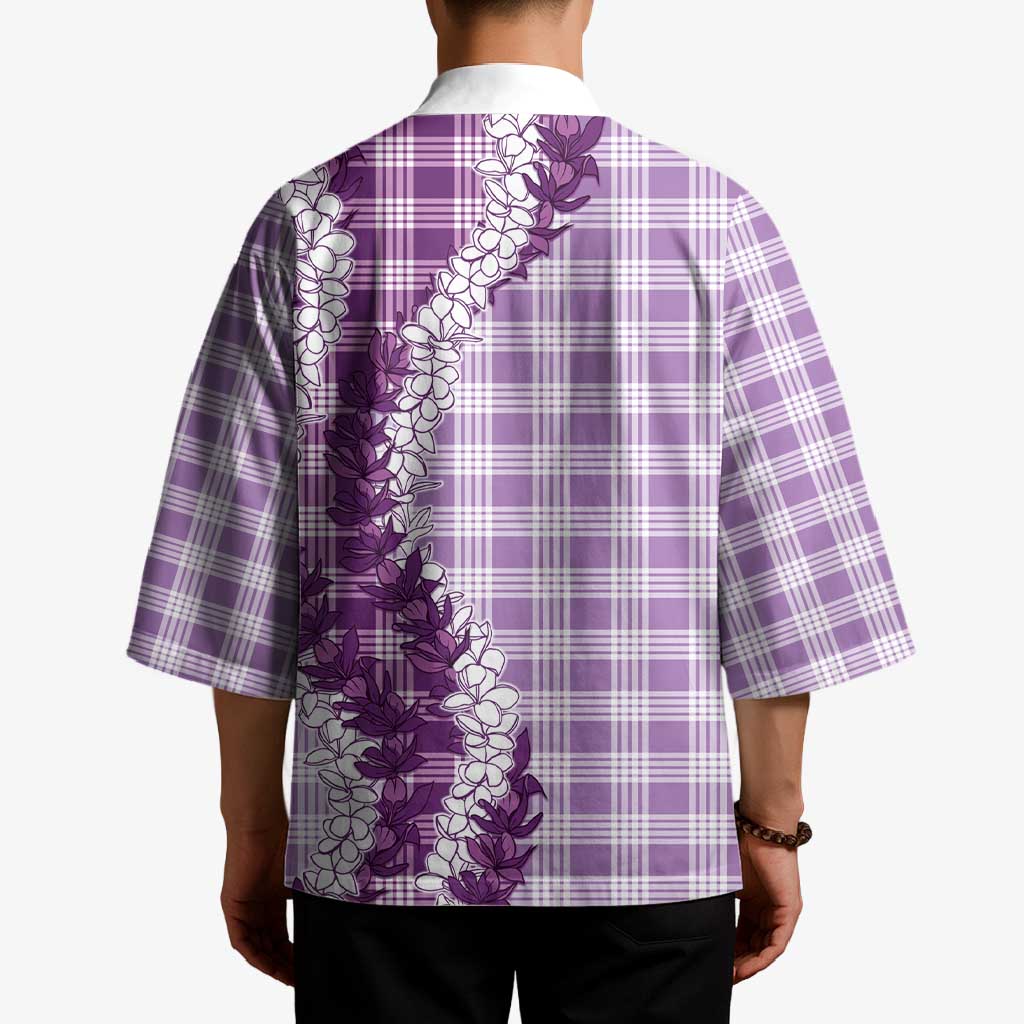 Violet Hawaii Palaka Kimono Hawaiian Honohono Lei LT05 - Polynesian Pride