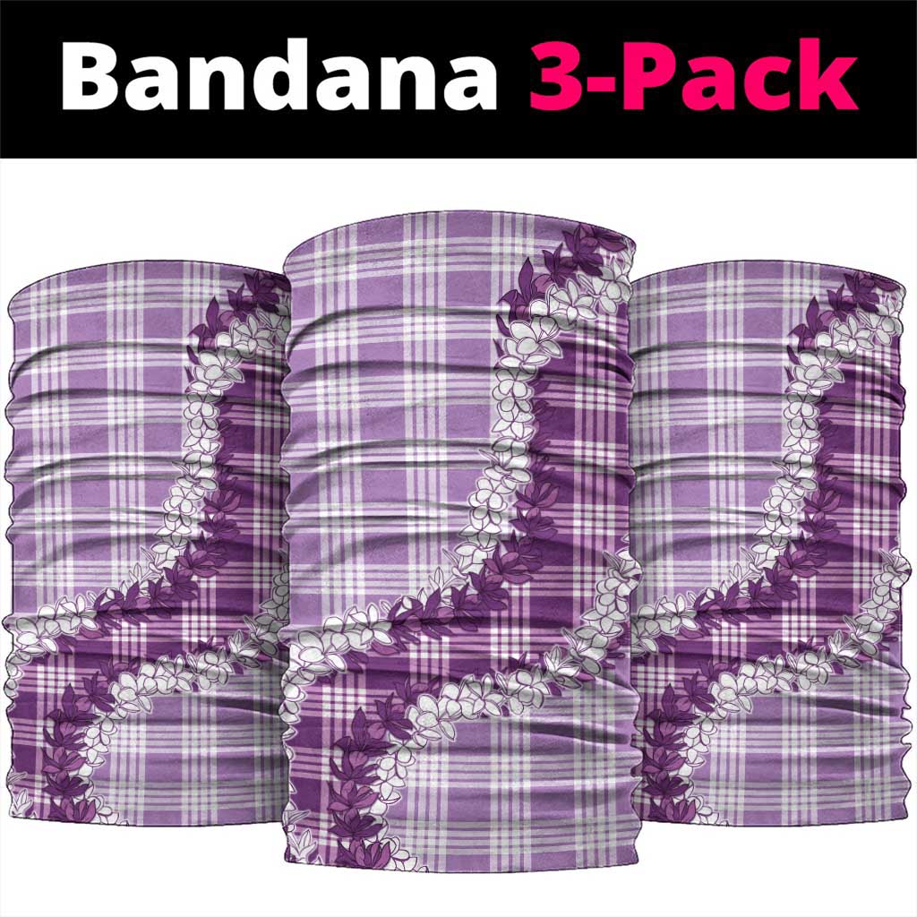 Violet Hawaii Palaka Neck Gaiter Hawaiian Honohono Lei LT05 package One Size: 25*50cm Violet - Polynesian Pride