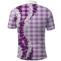 Violet Hawaii Palaka Polo Shirt Hawaiian Honohono Lei LT05 - Polynesian Pride