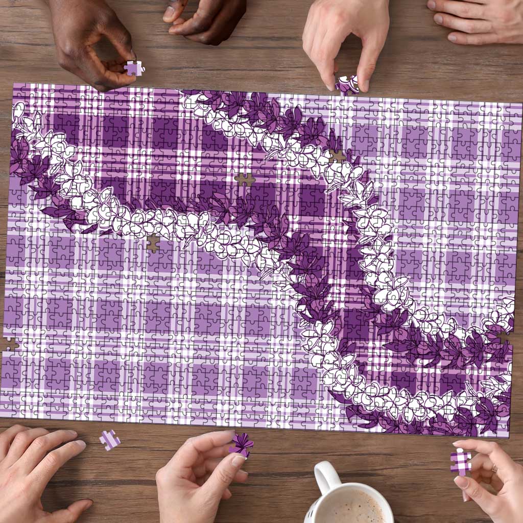 Violet Hawaii Palaka Puzzle Hawaiian Honohono Lei LT05 - Polynesian Pride