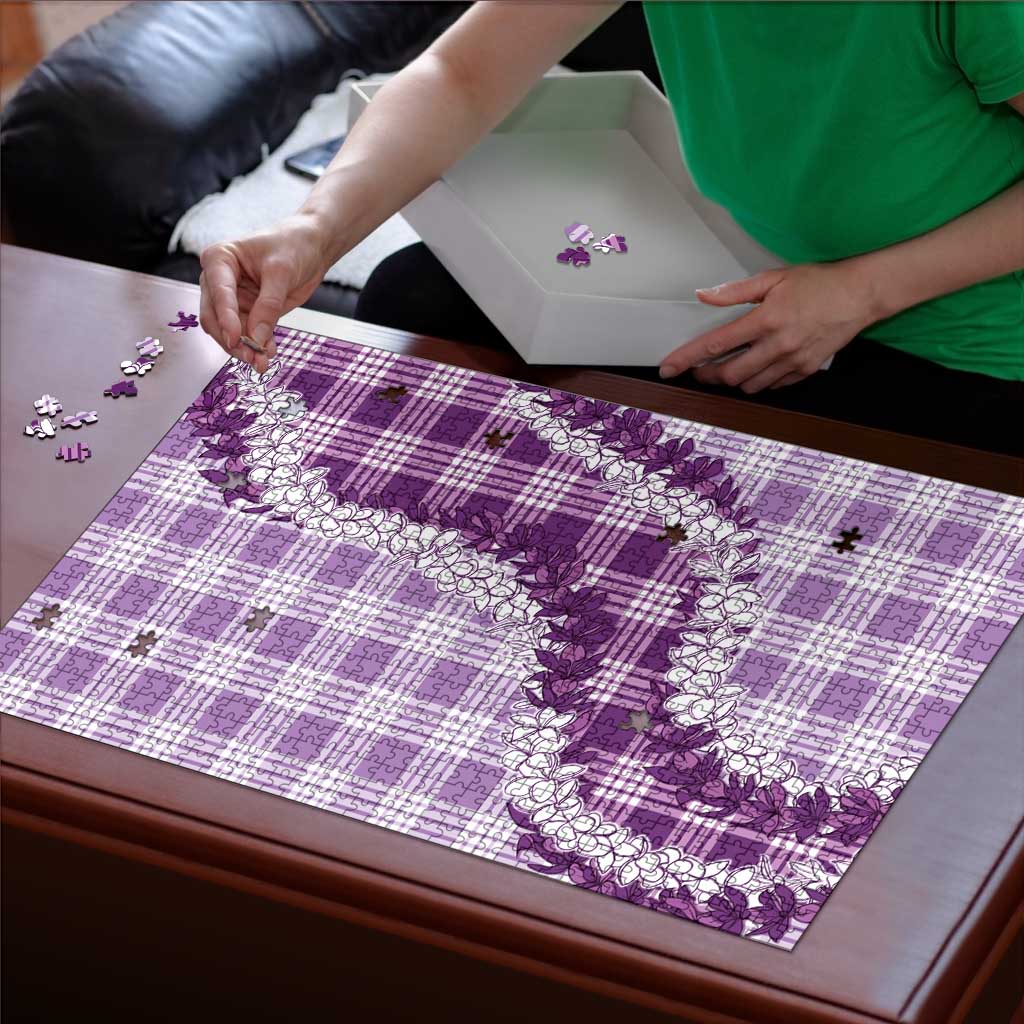 Violet Hawaii Palaka Puzzle Hawaiian Honohono Lei LT05 - Polynesian Pride