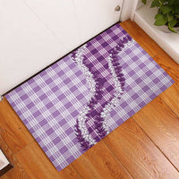 Violet Hawaii Palaka Rubber Doormat Hawaiian Honohono Lei LT05 - Polynesian Pride