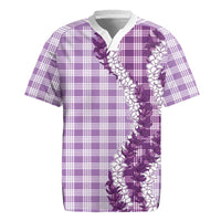 Violet Hawaii Palaka Rugby Jersey Hawaiian Honohono Lei LT05 Violet - Polynesian Pride