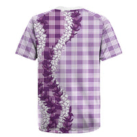 Violet Hawaii Palaka Rugby Jersey Hawaiian Honohono Lei LT05 - Polynesian Pride