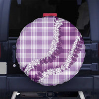 Violet Hawaii Palaka Spare Tire Cover Hawaiian Honohono Lei LT05 No hole Violet - Polynesian Pride