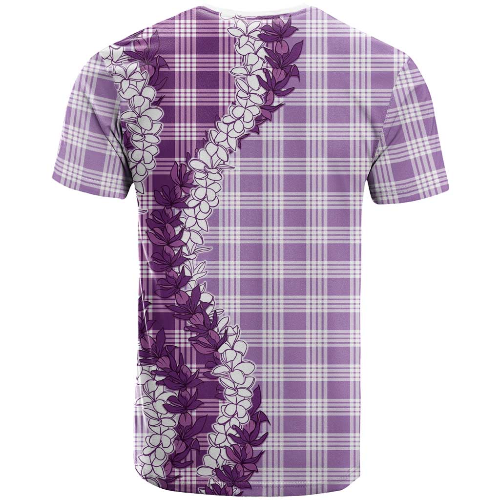 Violet Hawaii Palaka T Shirt Hawaiian Honohono Lei LT05 - Polynesian Pride