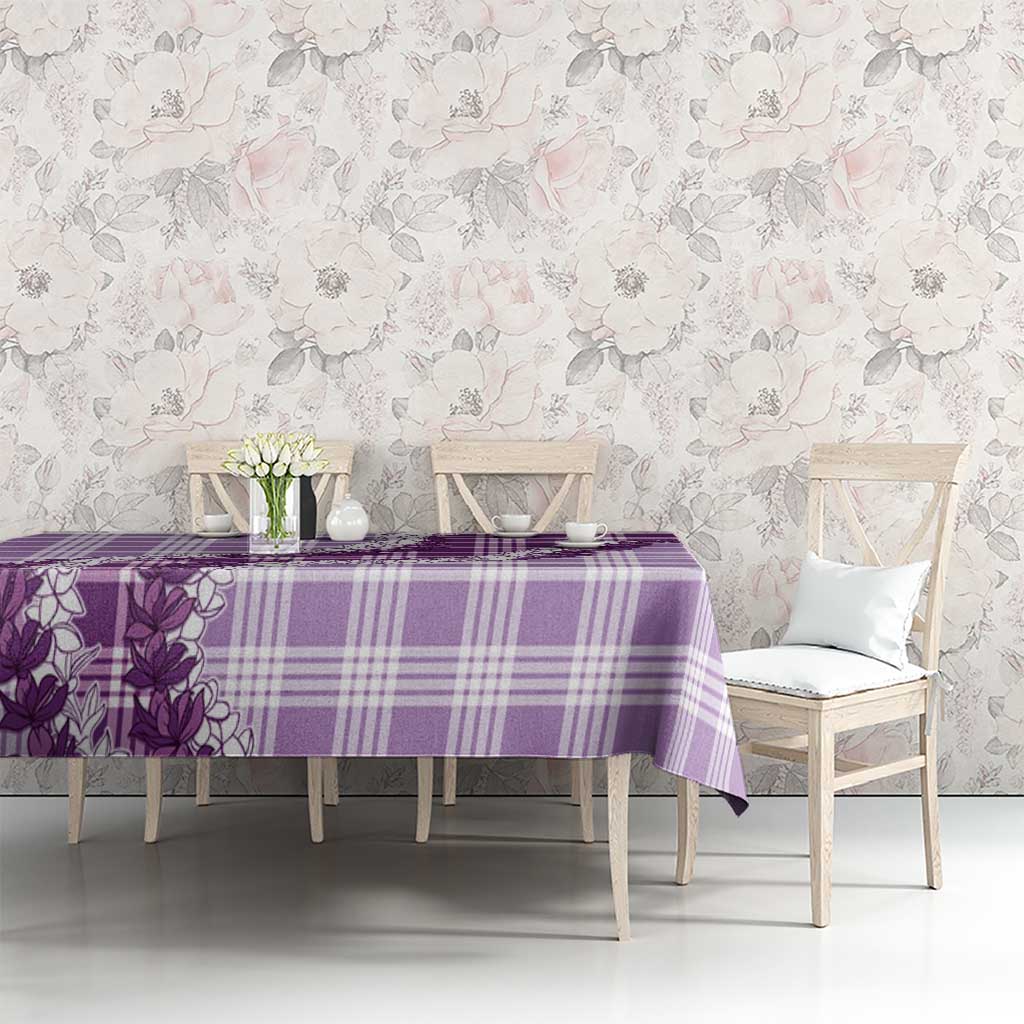 Violet Hawaii Palaka Tablecloth Hawaiian Honohono Lei LT05 - Polynesian Pride