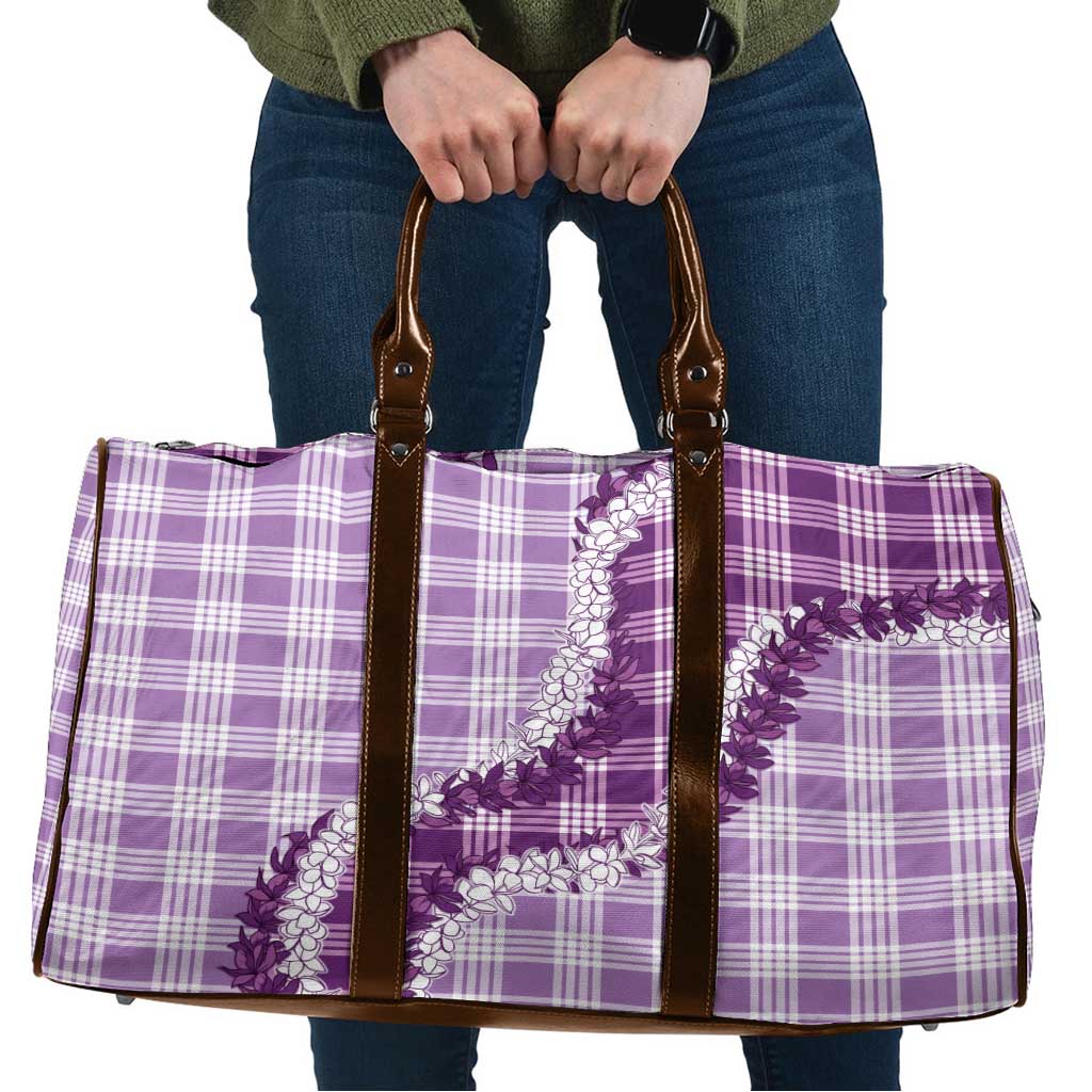 Violet Hawaii Palaka Travel Bag Hawaiian Honohono Lei LT05 Violet - Polynesian Pride