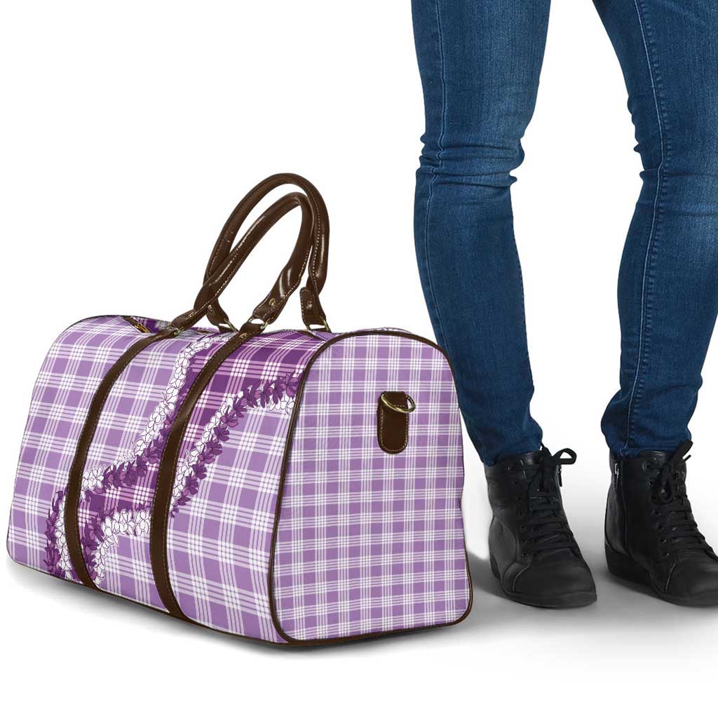 Violet Hawaii Palaka Travel Bag Hawaiian Honohono Lei LT05 - Polynesian Pride