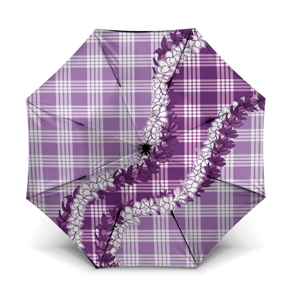 Violet Hawaii Palaka Umbrella Hawaiian Honohono Lei LT05 One Size Folded 11.42 inch Opened Diameter 37.4 inch Violet - Polynesian Pride