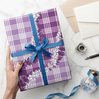 Violet Hawaii Palaka Wrapping Paper Hawaiian Honohono Lei
