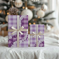 Violet Hawaii Palaka Wrapping Paper Hawaiian Honohono Lei