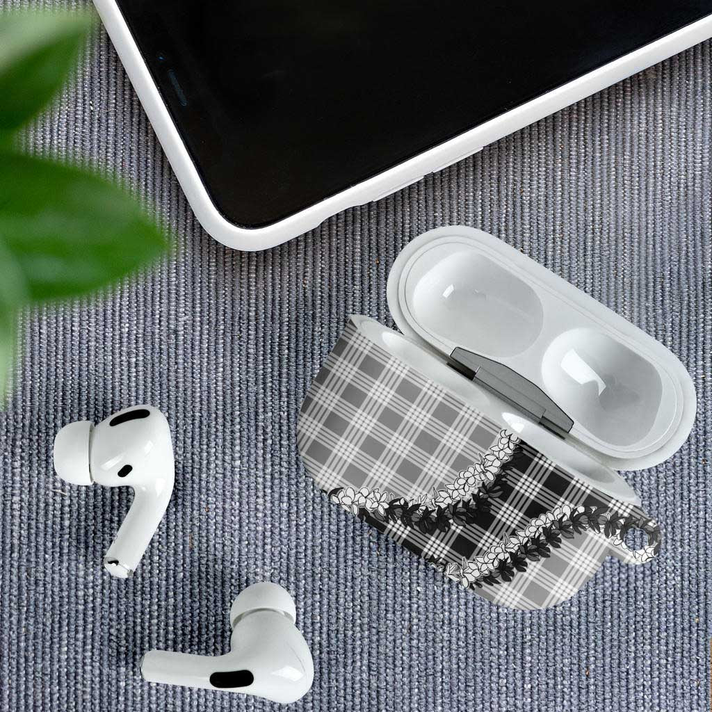 Gray Hawaii Palaka AirPods Case Hawaiian Honohono Lei LT05 - Polynesian Pride