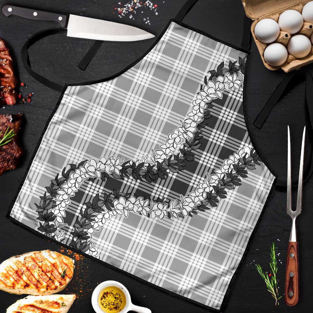 Gray Hawaii Palaka Apron Hawaiian Honohono Lei LT05 Gray - Polynesian Pride