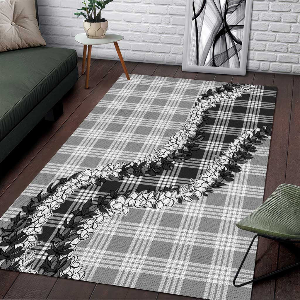 Gray Hawaii Palaka Area Rug Hawaiian Honohono Lei