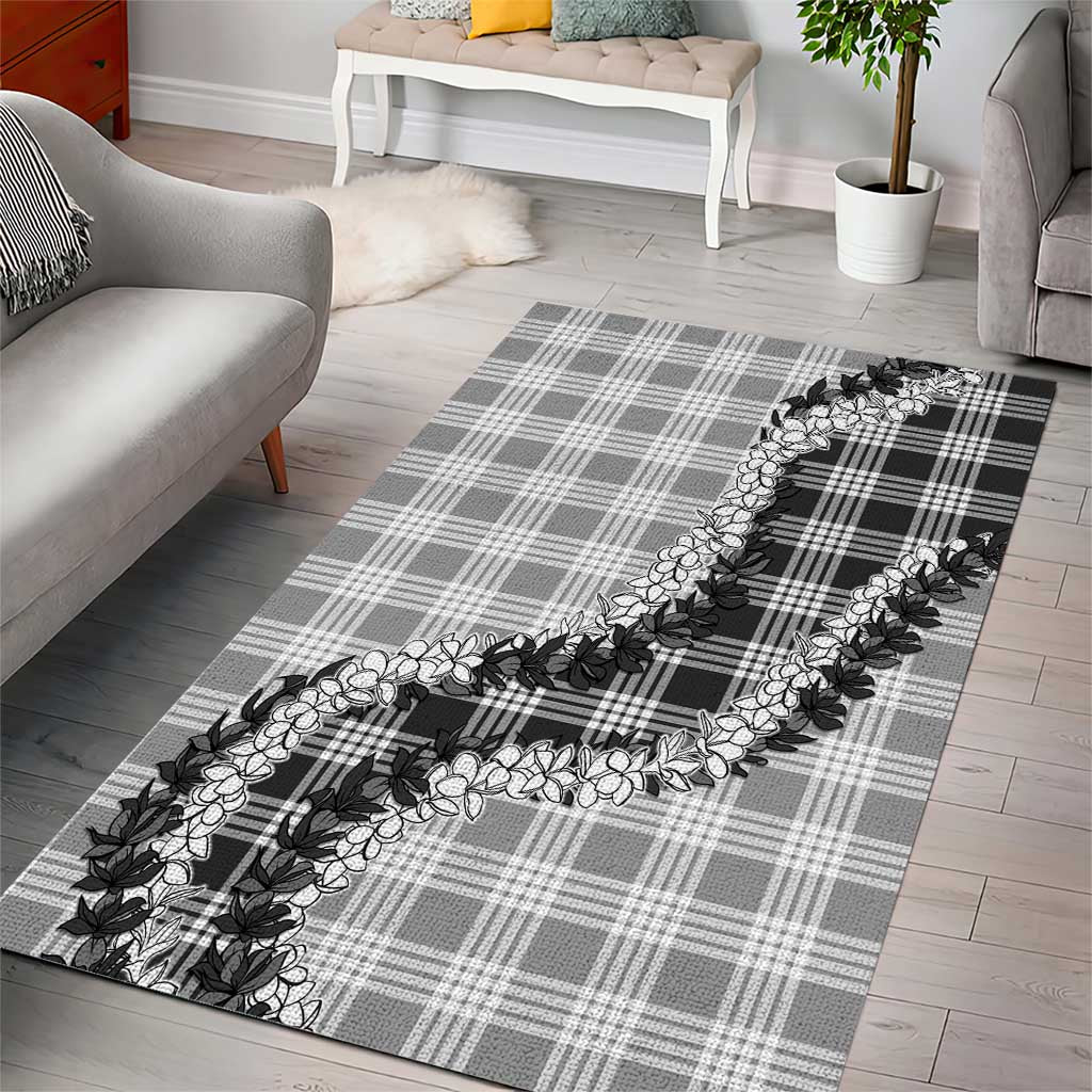 Gray Hawaii Palaka Area Rug Hawaiian Honohono Lei LT05 - Polynesian Pride