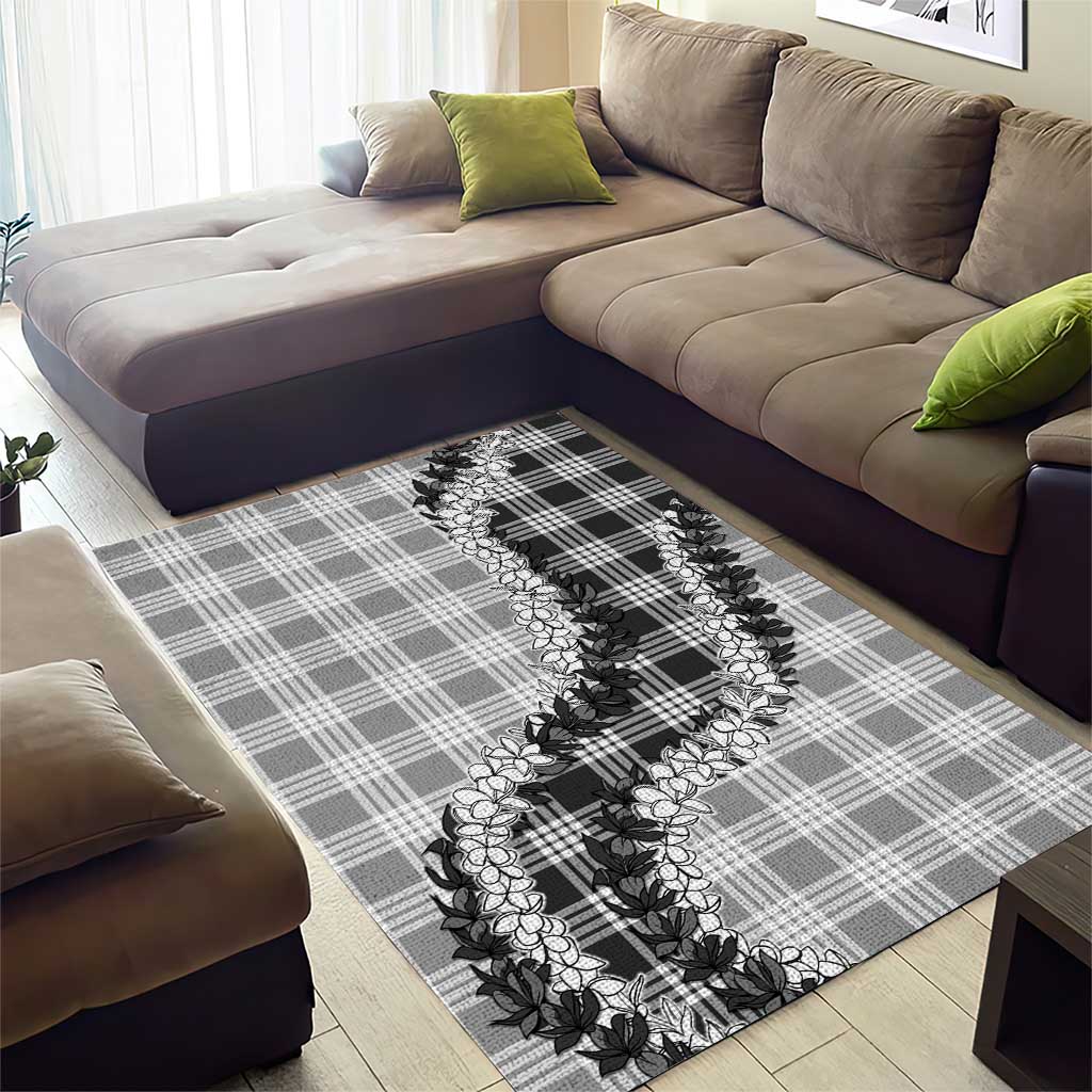 Gray Hawaii Palaka Area Rug Hawaiian Honohono Lei LT05 - Polynesian Pride