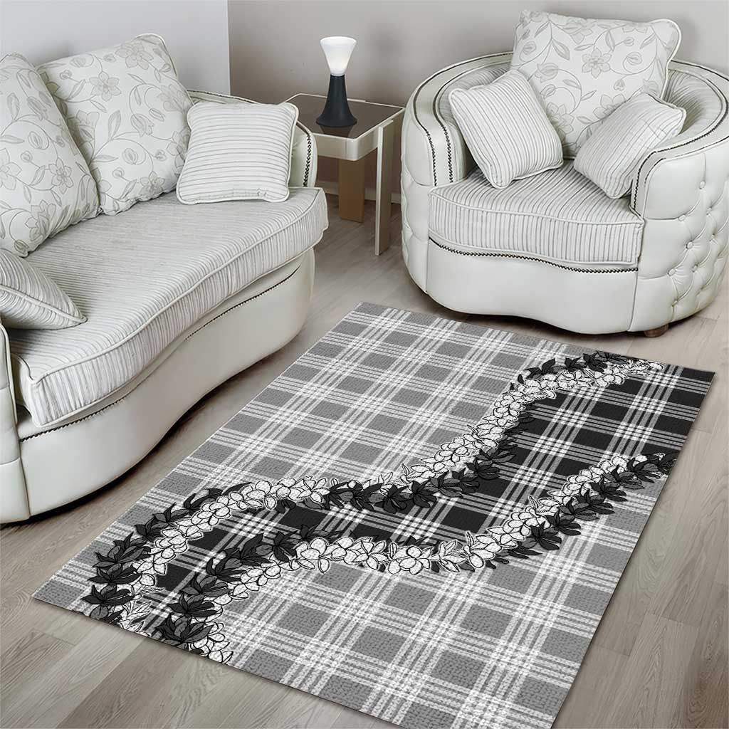 Gray Hawaii Palaka Area Rug Hawaiian Honohono Lei LT05 - Polynesian Pride