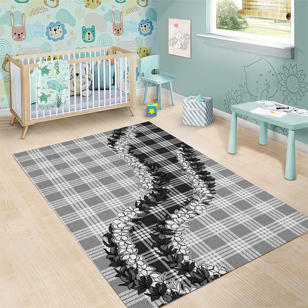 Gray Hawaii Palaka Area Rug Hawaiian Honohono Lei LT05 - Polynesian Pride