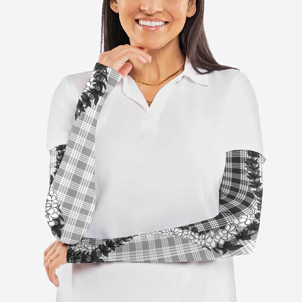 Gray Hawaii Palaka Arm Sleeves Hawaiian Honohono Lei
