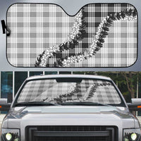 Gray Hawaii Palaka Auto Sun Shade Hawaiian Honohono Lei LT05 Gray - Polynesian Pride