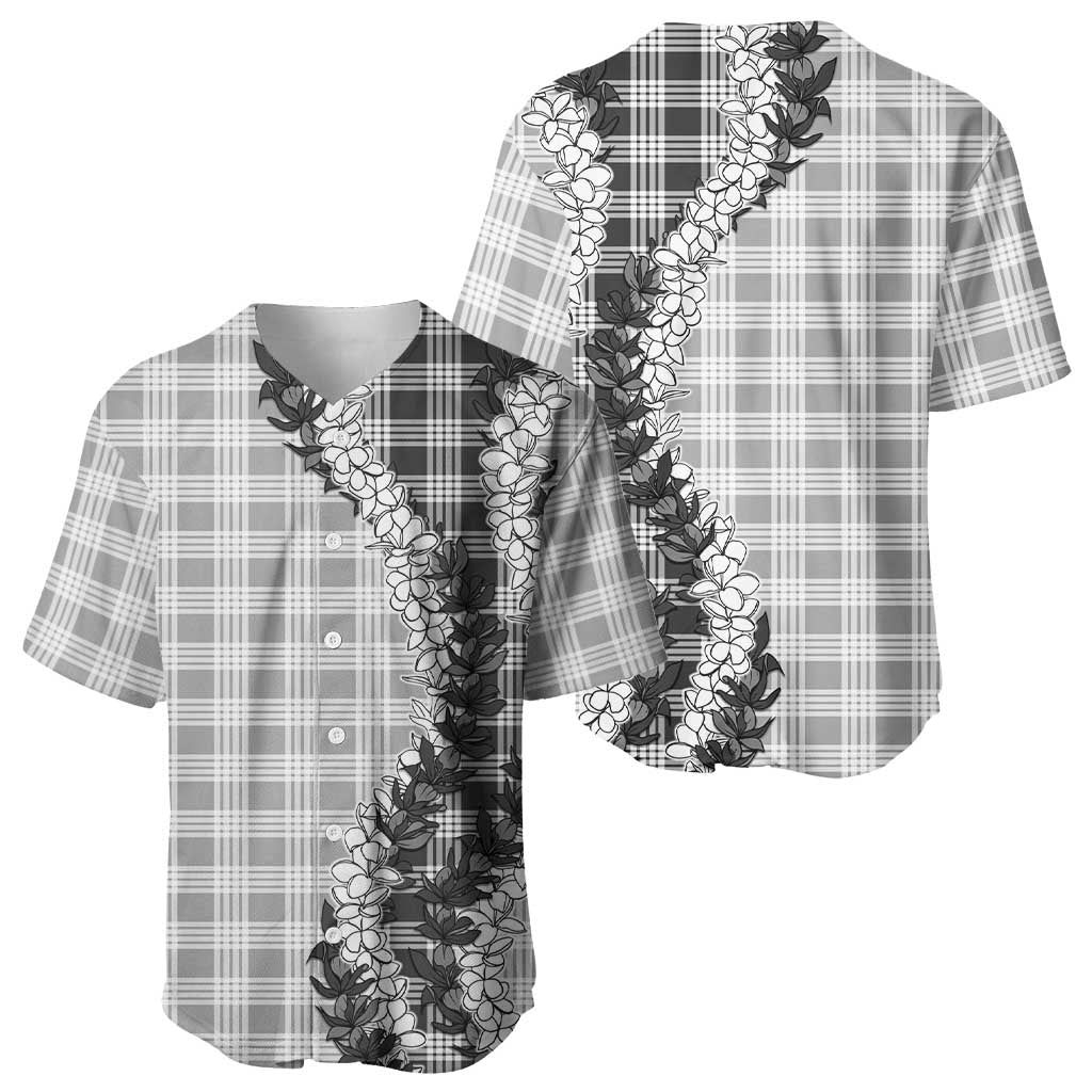 Gray Hawaii Palaka Baseball Jersey Hawaiian Honohono Lei LT05 - Polynesian Pride