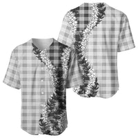 Gray Hawaii Palaka Baseball Jersey Hawaiian Honohono Lei LT05 - Polynesian Pride