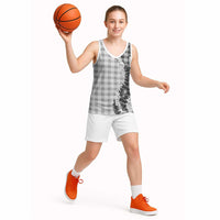 Gray Hawaii Palaka Basketball Jersey Hawaiian Honohono Lei LT05 - Polynesian Pride