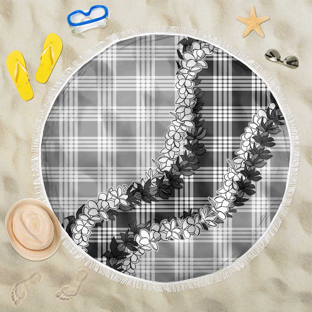 Gray Hawaii Palaka Beach Blanket Hawaiian Honohono Lei LT05 One Size 150cm Gray - Polynesian Pride