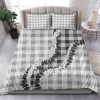 Gray Hawaii Palaka Bedding Set Hawaiian Honohono Lei