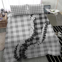 Gray Hawaii Palaka Bedding Set Hawaiian Honohono Lei